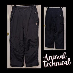 Black Pullover Snowpants Animal Technical Medium